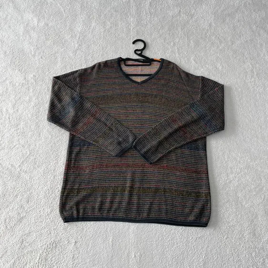 XXL 미쏘니 남성 패턴 니트 110 상품이미지1