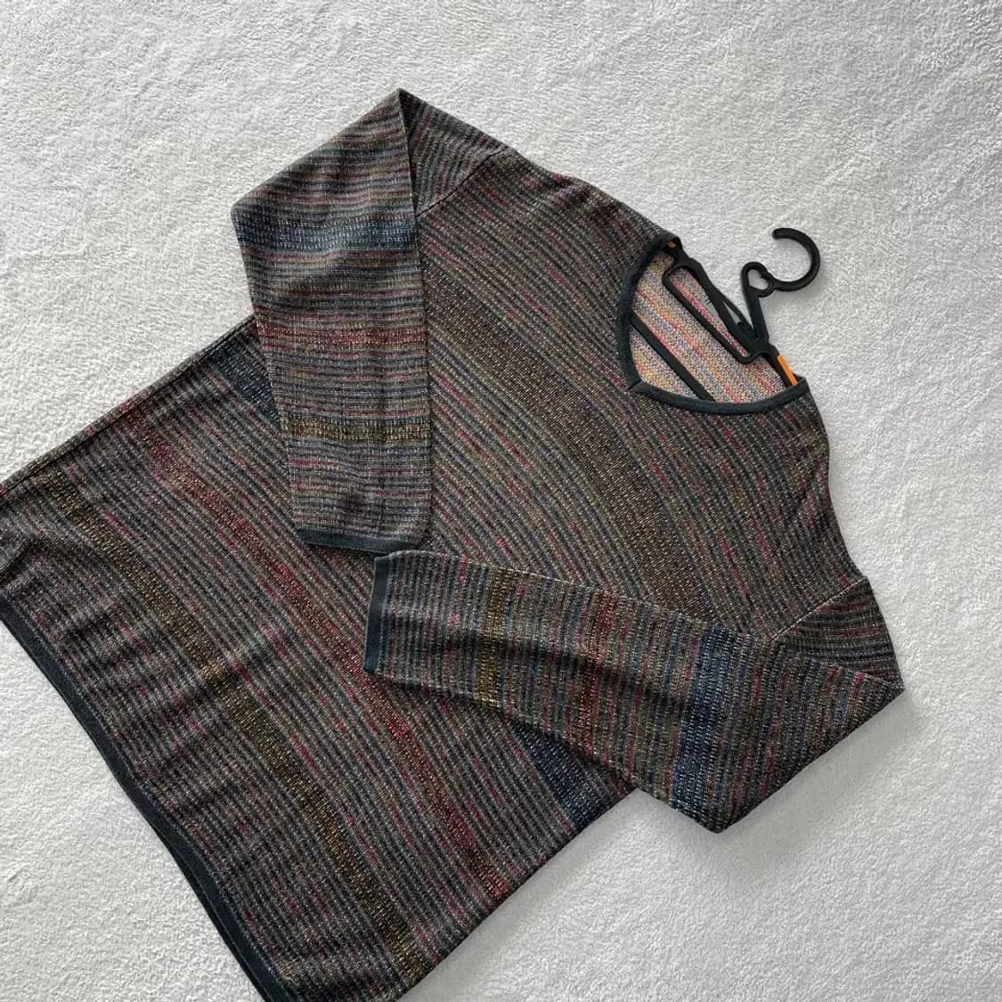 XXL 미쏘니 남성 패턴 니트 110 상품이미지3