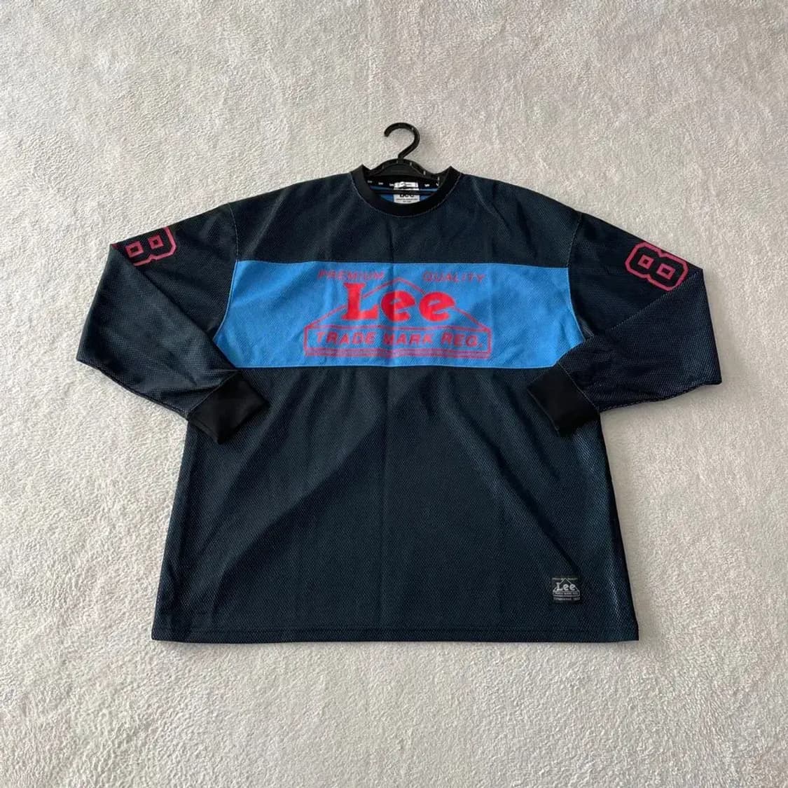LEE 하우스 로고 매쉬 럭비 져지 L 상품이미지1