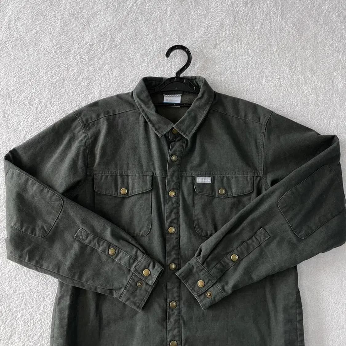 L 컬럼비아 헤비코튼 기모 워크셔츠 100 고프코어 상품이미지2