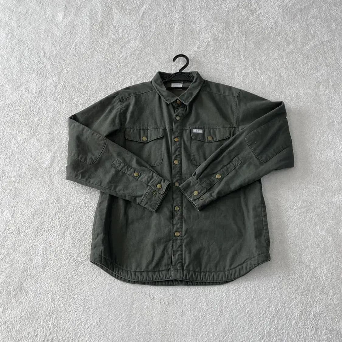 L 컬럼비아 헤비코튼 기모 워크셔츠 100 고프코어 상품이미지3