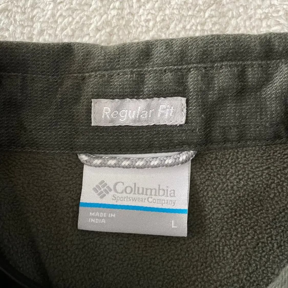 L 컬럼비아 헤비코튼 기모 워크셔츠 100 고프코어 상품이미지4