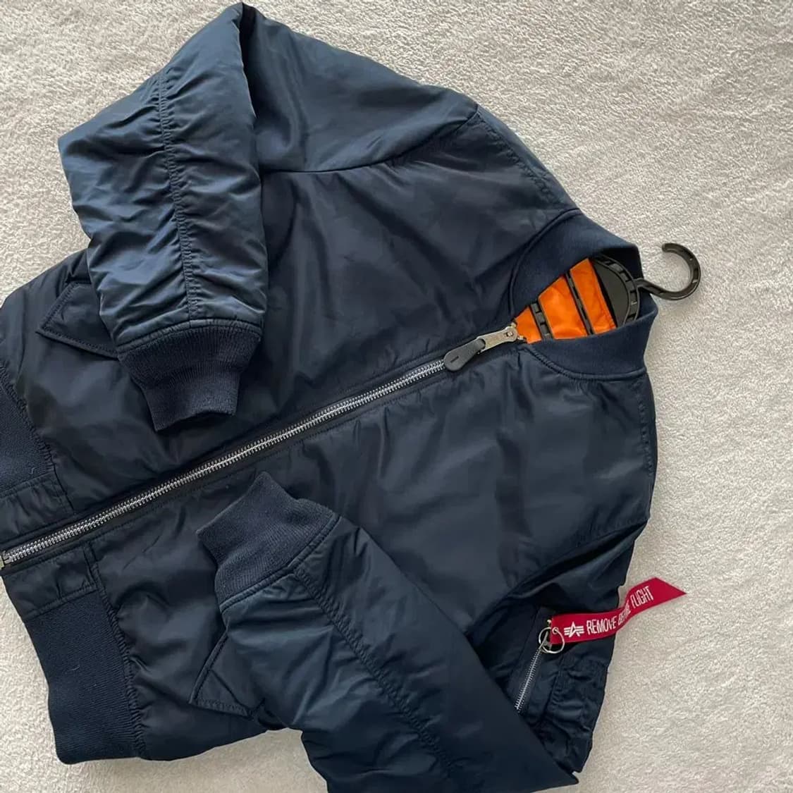 L 알파인더스트 MA1 네이비 봄버 자켓 상품이미지3