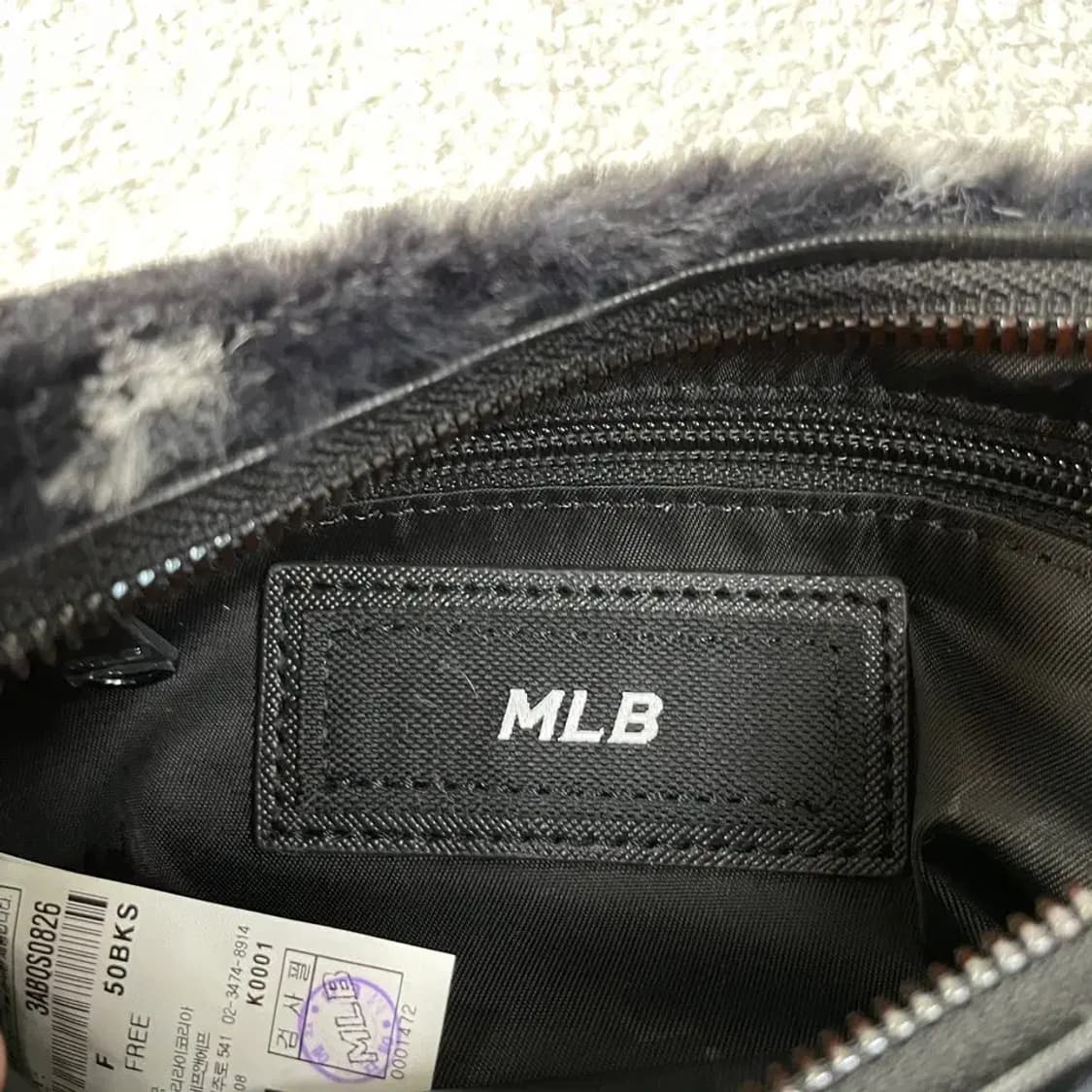 MLB 모노그램 퍼 호보백 핸드백 자카드 양키즈 가방 상품이미지5