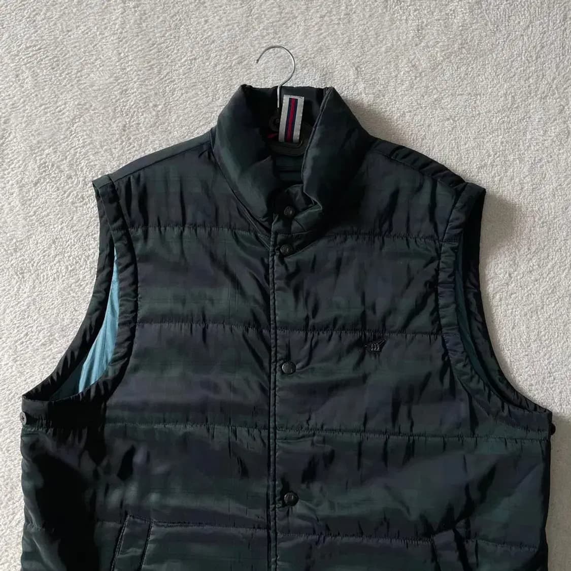 110 헨리코튼 타탄체크 경량패딩조끼 XXL 상품이미지2