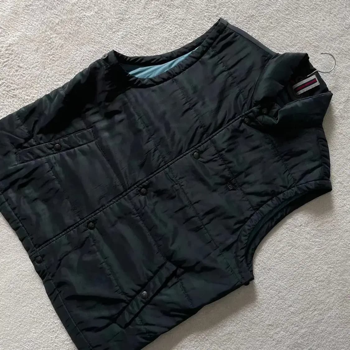 110 헨리코튼 타탄체크 경량패딩조끼 XXL 상품이미지3