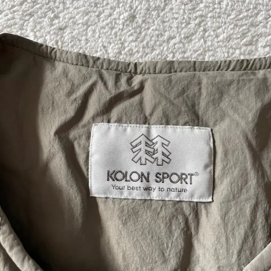 XXXL 코오롱 남성 구스다운 패딩조끼 115 빅사이즈 상품이미지4