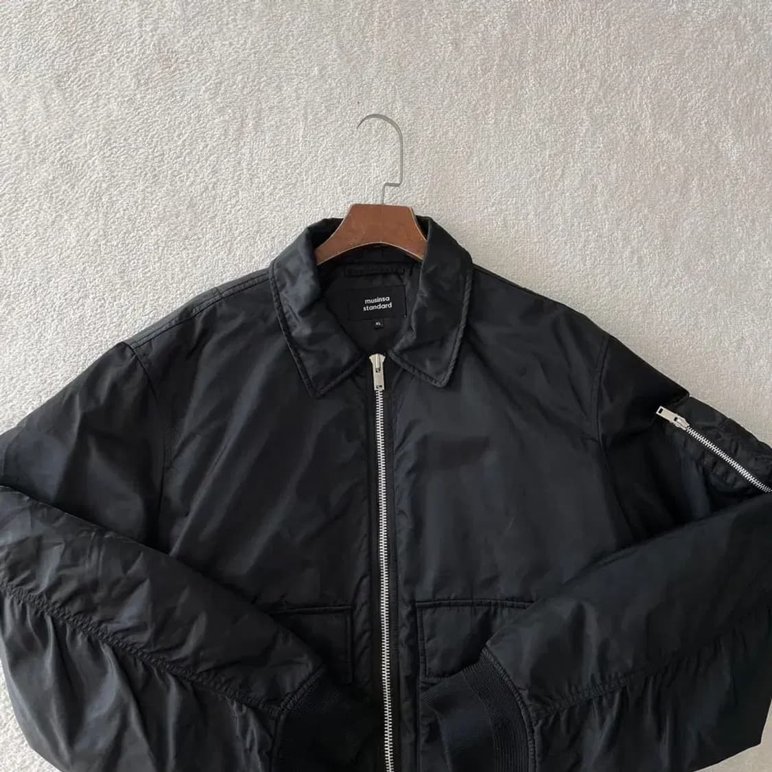 XL 무신사 칼라드 보머 패딩자켓 오버사이즈 상품이미지2