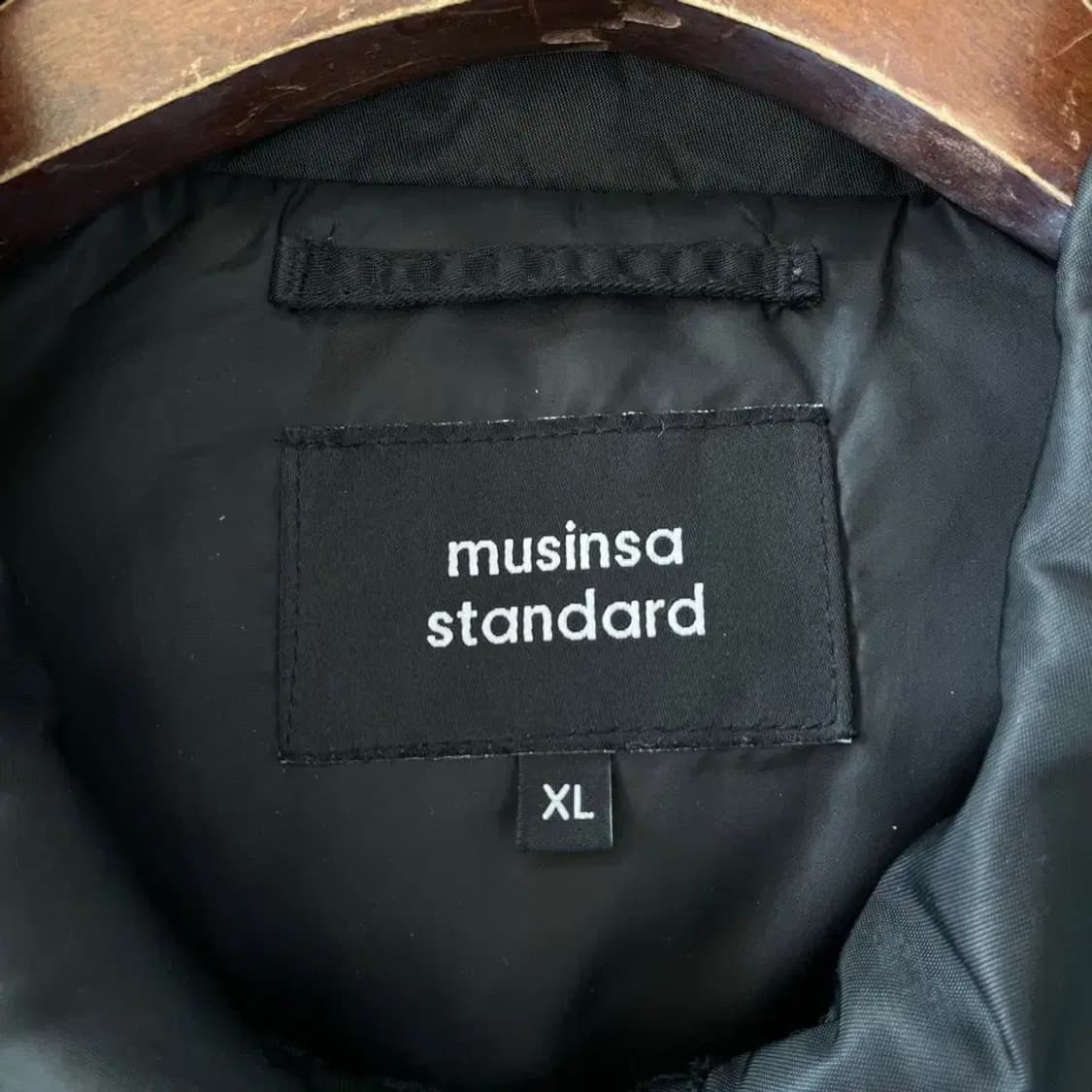 XL 무신사 칼라드 보머 패딩자켓 오버사이즈 상품이미지4