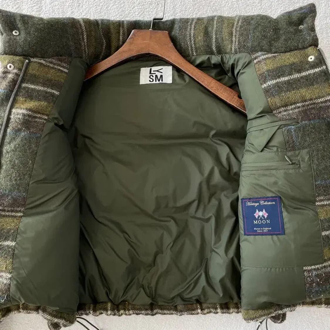 LYSM 러브유쏘머치 아브라함문 체크 다운 패딩 상품이미지8