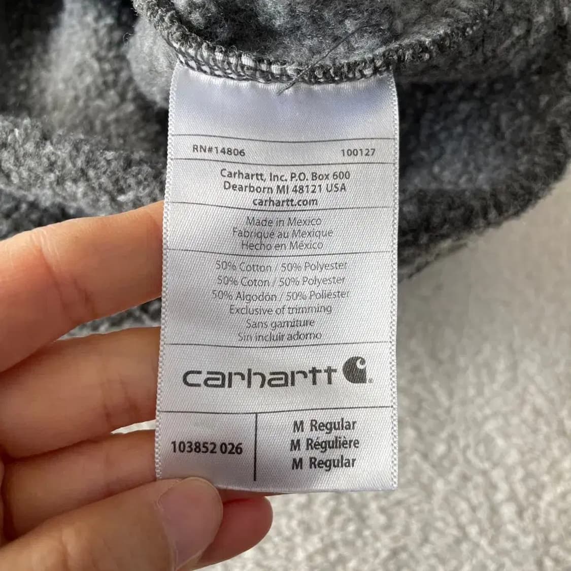 칼하트 기모 맨투맨 100-105 상품이미지6