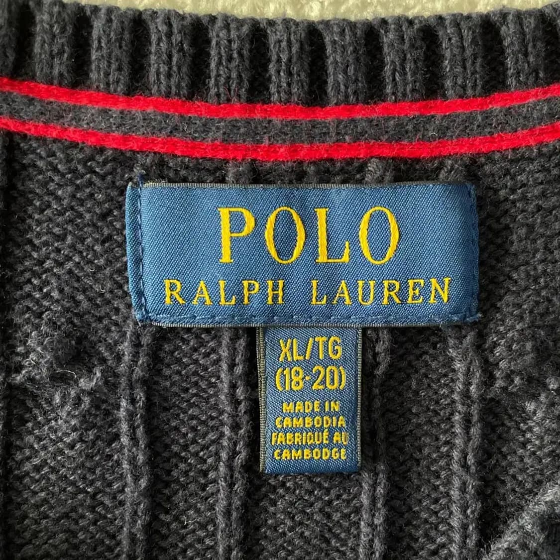 폴로 보이즈 꽈배기 니트 XL 여성 상품이미지4