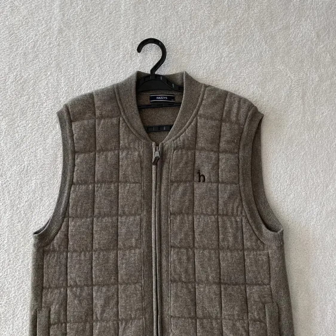 L 헤지스 신형 울 니트조끼 가디건 집업 100 남성 상품이미지2