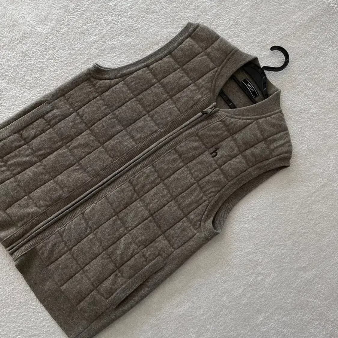 L 헤지스 신형 울 니트조끼 가디건 집업 100 남성 상품이미지3