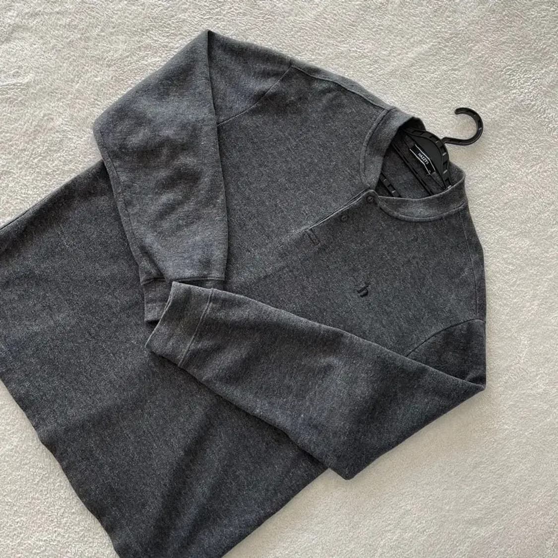 XXL 헤지스 남성 2023 헨리넥 니트 110 상품이미지3