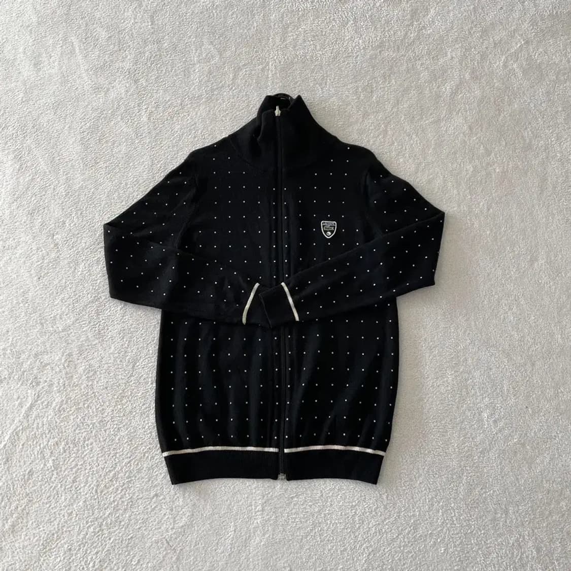 95 라코스테 여성 울 니트집업 자켓 상품이미지1