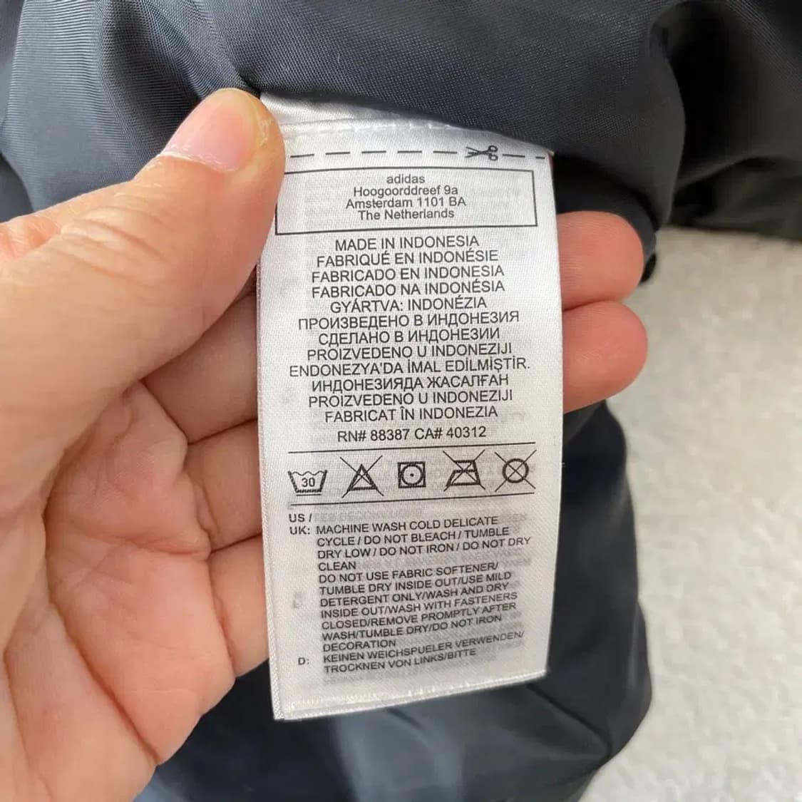 XXL 아디다스 카키 패디드 자켓 패딩 110 빅사이즈 상품이미지6