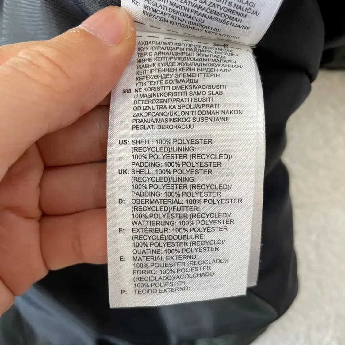 XXL 아디다스 카키 패디드 자켓 패딩 110 빅사이즈 상품이미지7