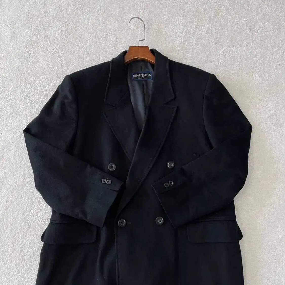 L 입생로랑 캐시미어 더블코트 자켓 100 상품이미지2