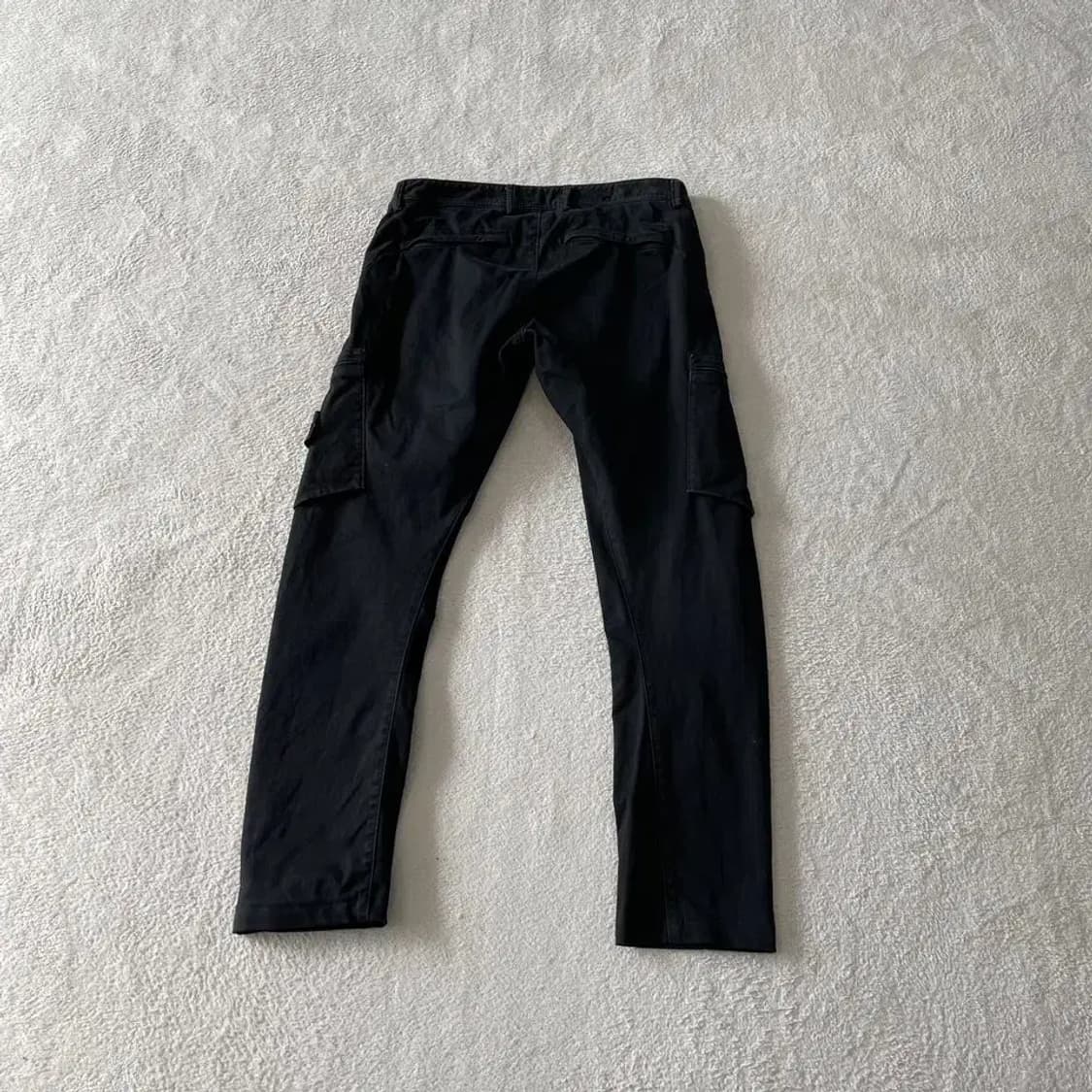 30 스톤아일랜드 카고 가먼트다이 블랙 팬츠 바지 상품이미지10