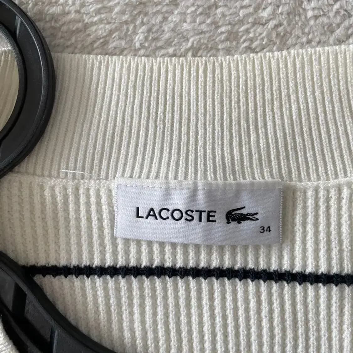 90 라코스테 여성 스트라이프 니트 풀오버 상품이미지6