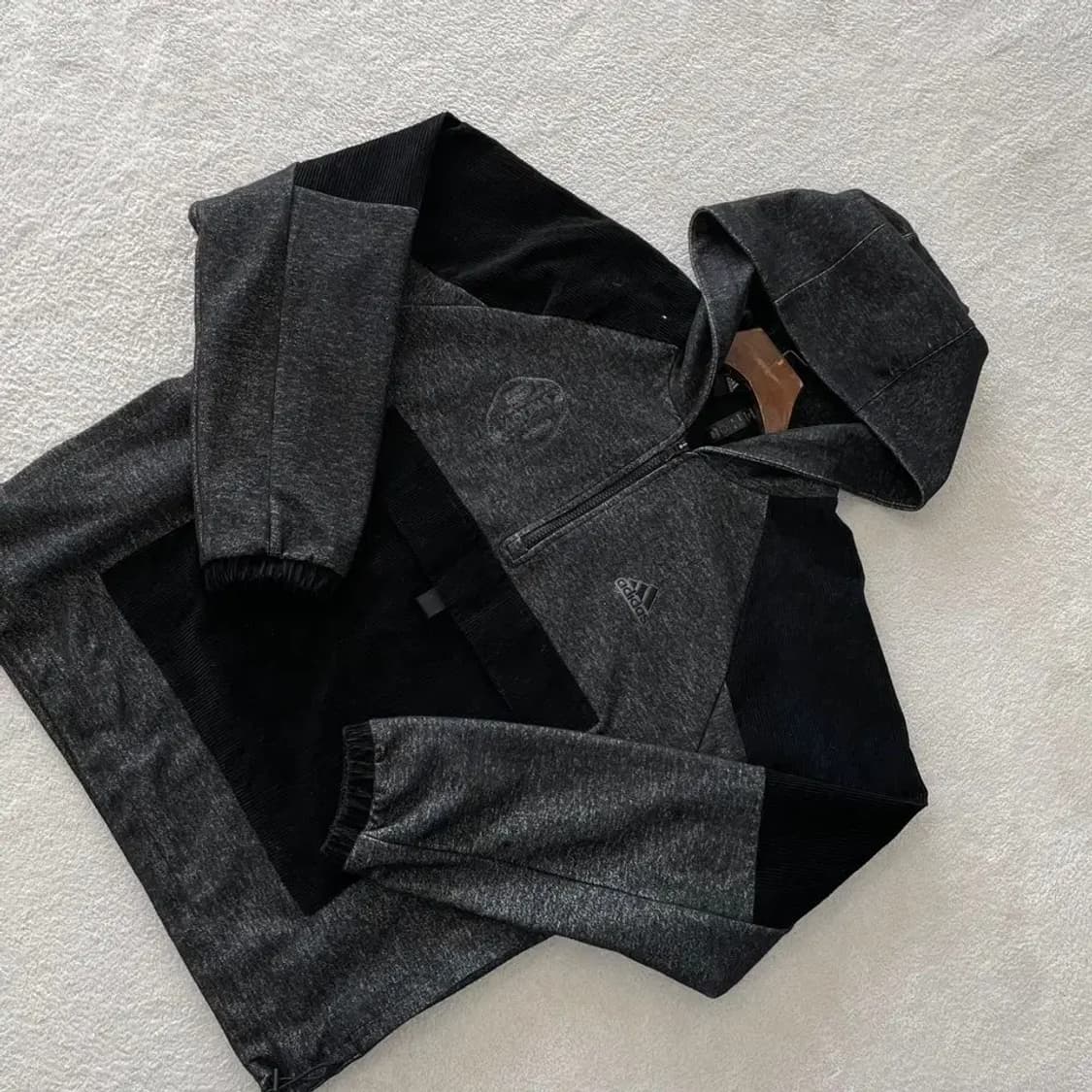 L 아디다스 코듀로이 기모 아노락 자켓 100 상품이미지3