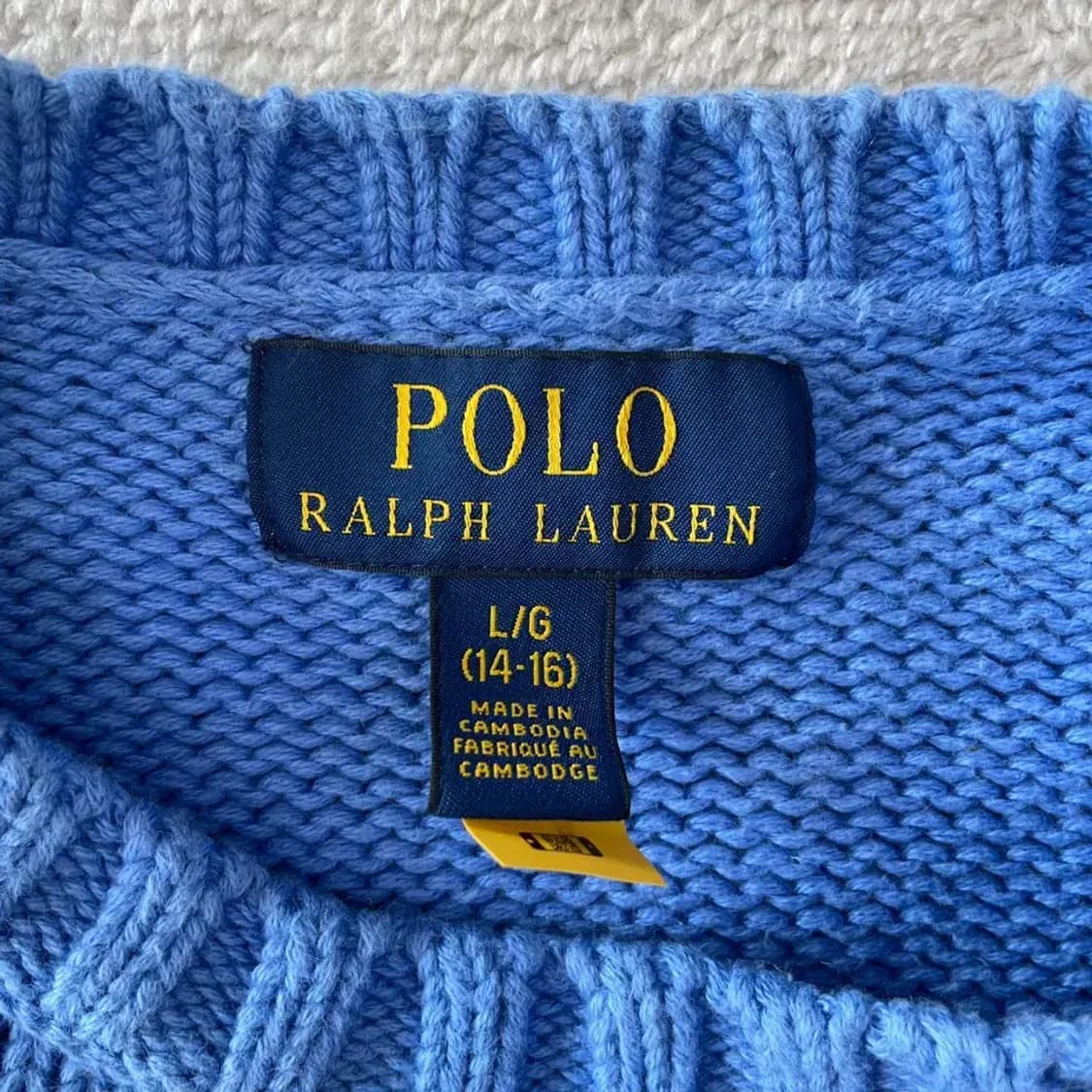 폴로 여성 멀티컬러 니트 보이즈 L 상품이미지4