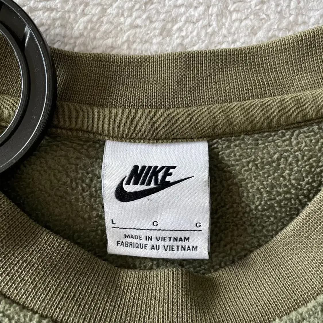 L 나이키 후리스 풀오버 카키 100 상품이미지4