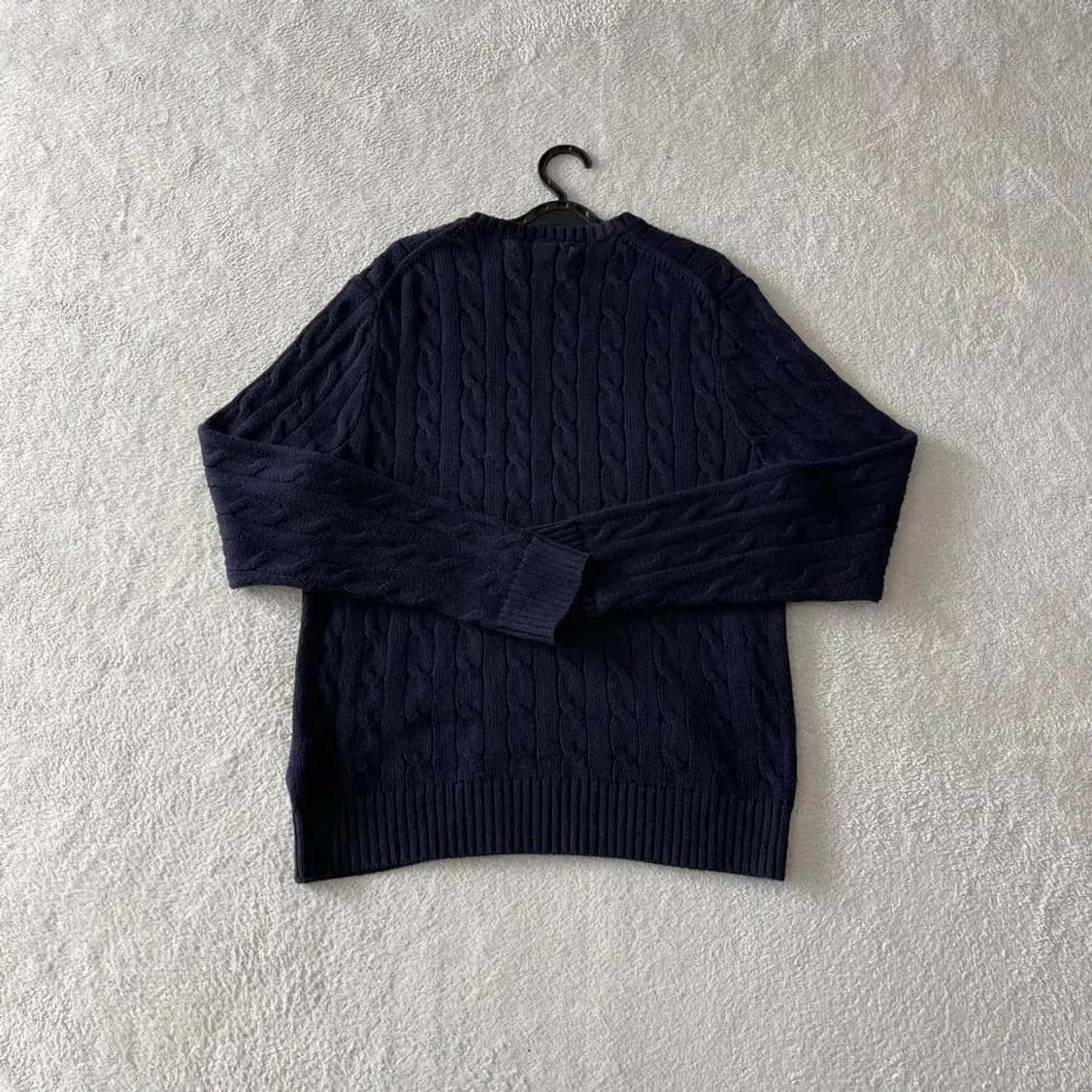 M 폴로 케이블 꽈배기니트 네이비 상품이미지7