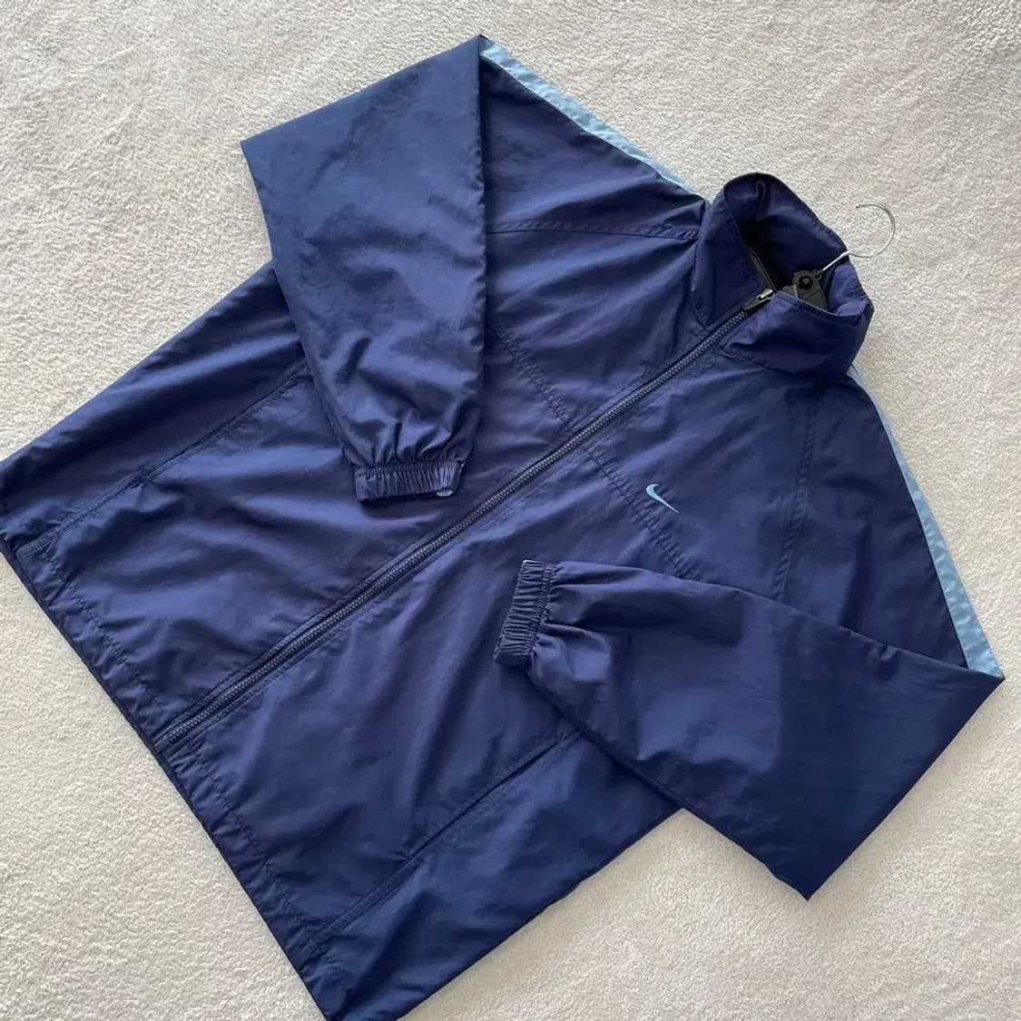 L 나이키 00'S 네이비 올드스쿨 바람막이 100 상품이미지3