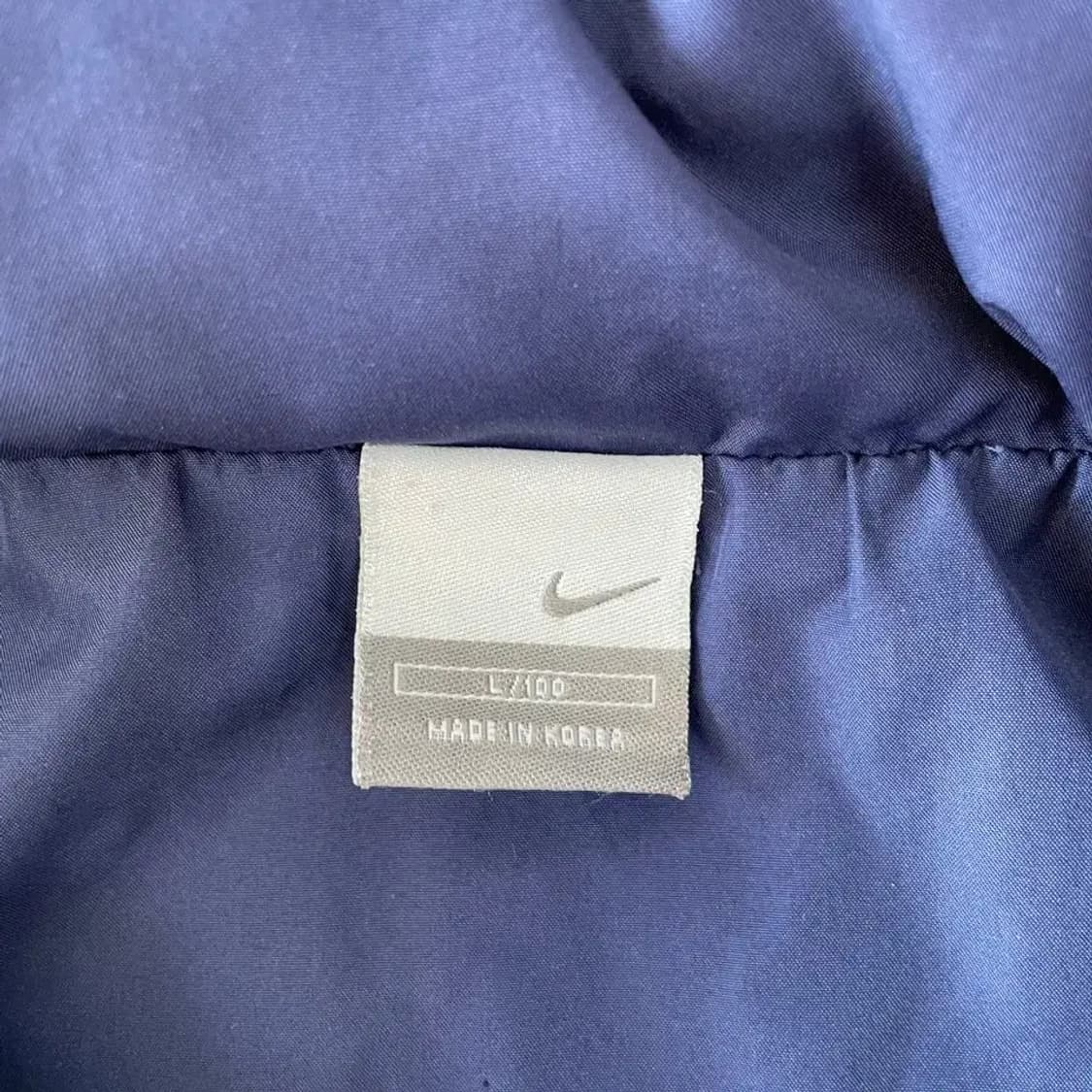 L 나이키 00'S 네이비 올드스쿨 바람막이 100 상품이미지4