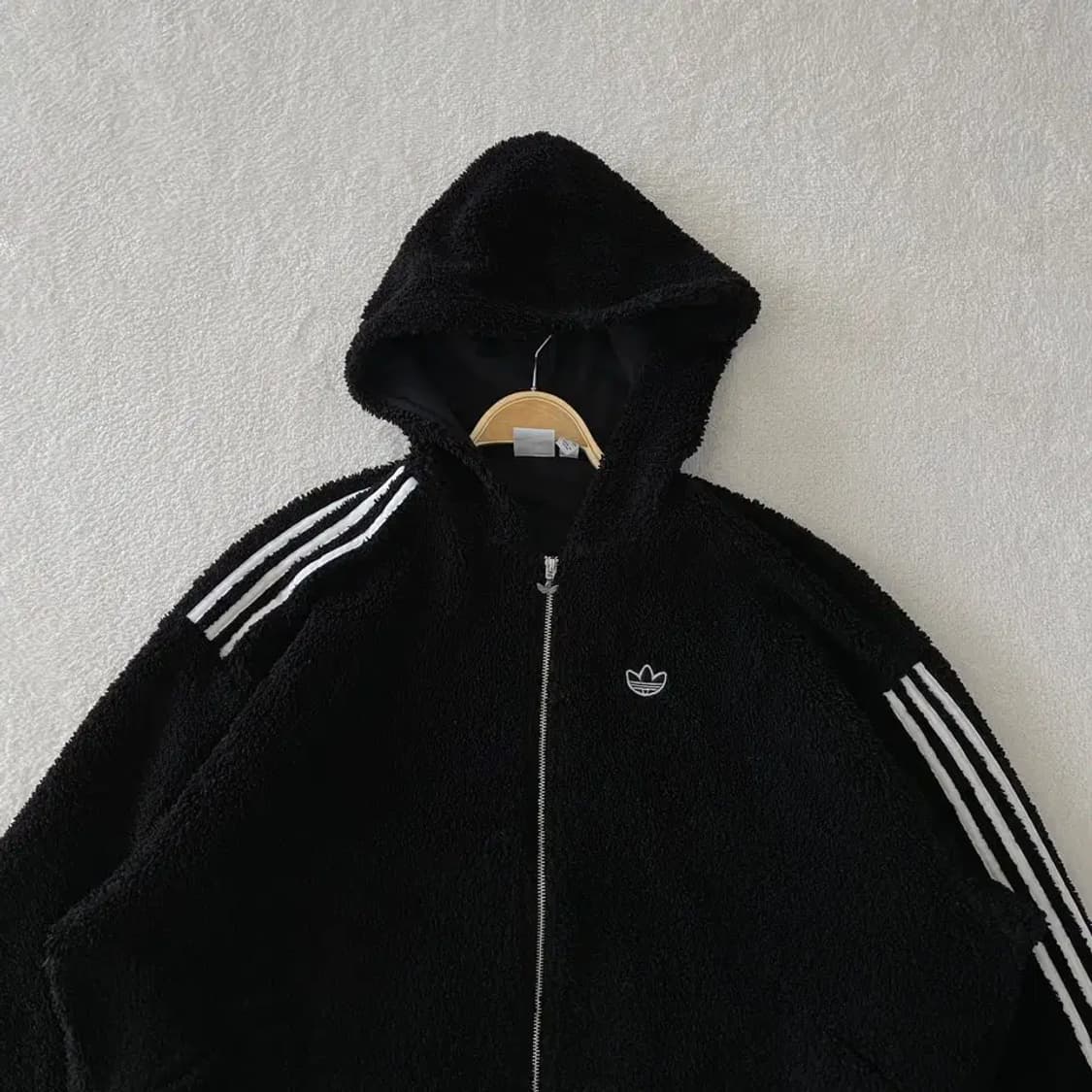 아디다스 여성 후리스 풀집 자켓 파이어버드 상품이미지4