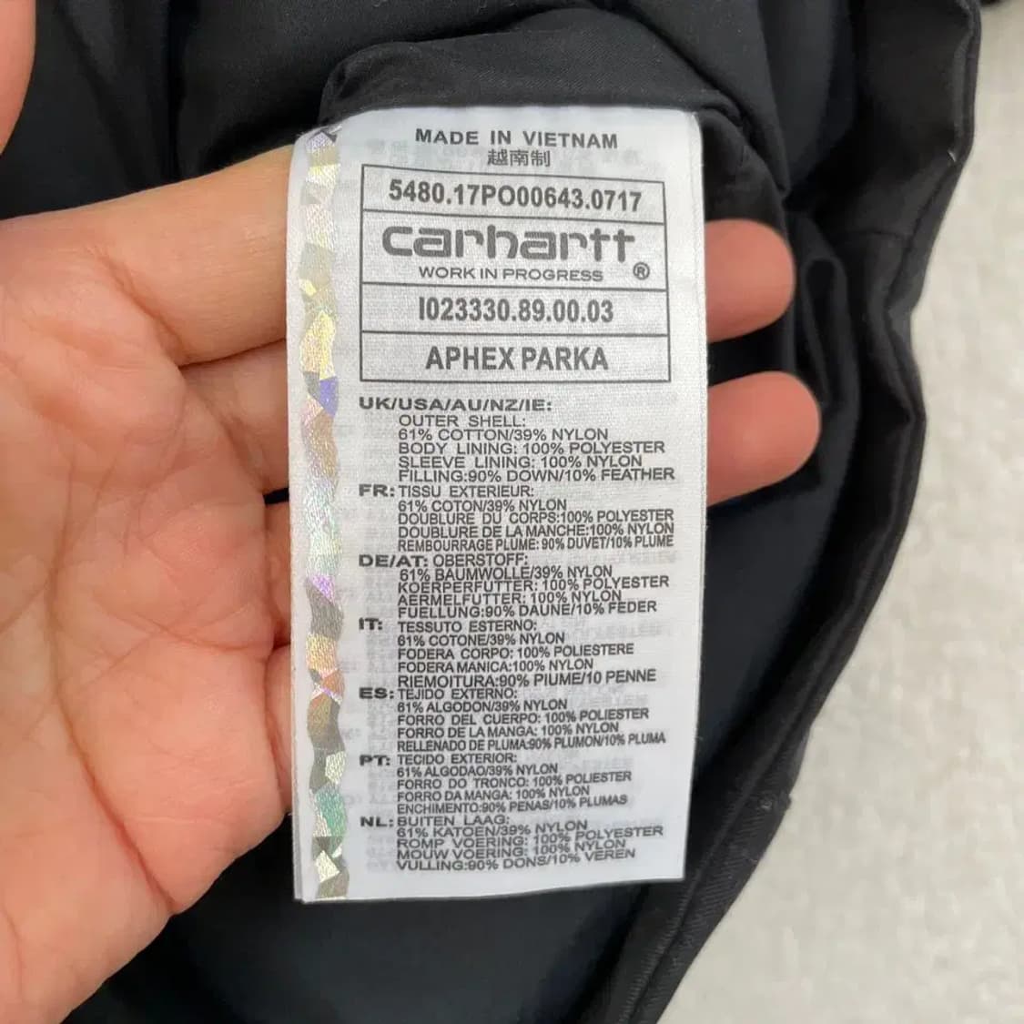 L 칼하트 에이펙스 덕다운 롱패딩 상품이미지6