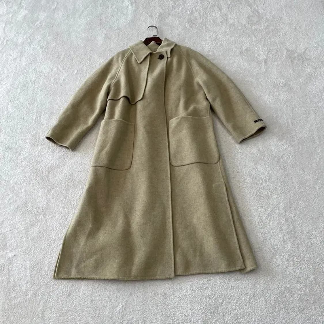 시슬리 2023 울 캐시미어 메리 헤링본 여성 롱코트 95 상품이미지2