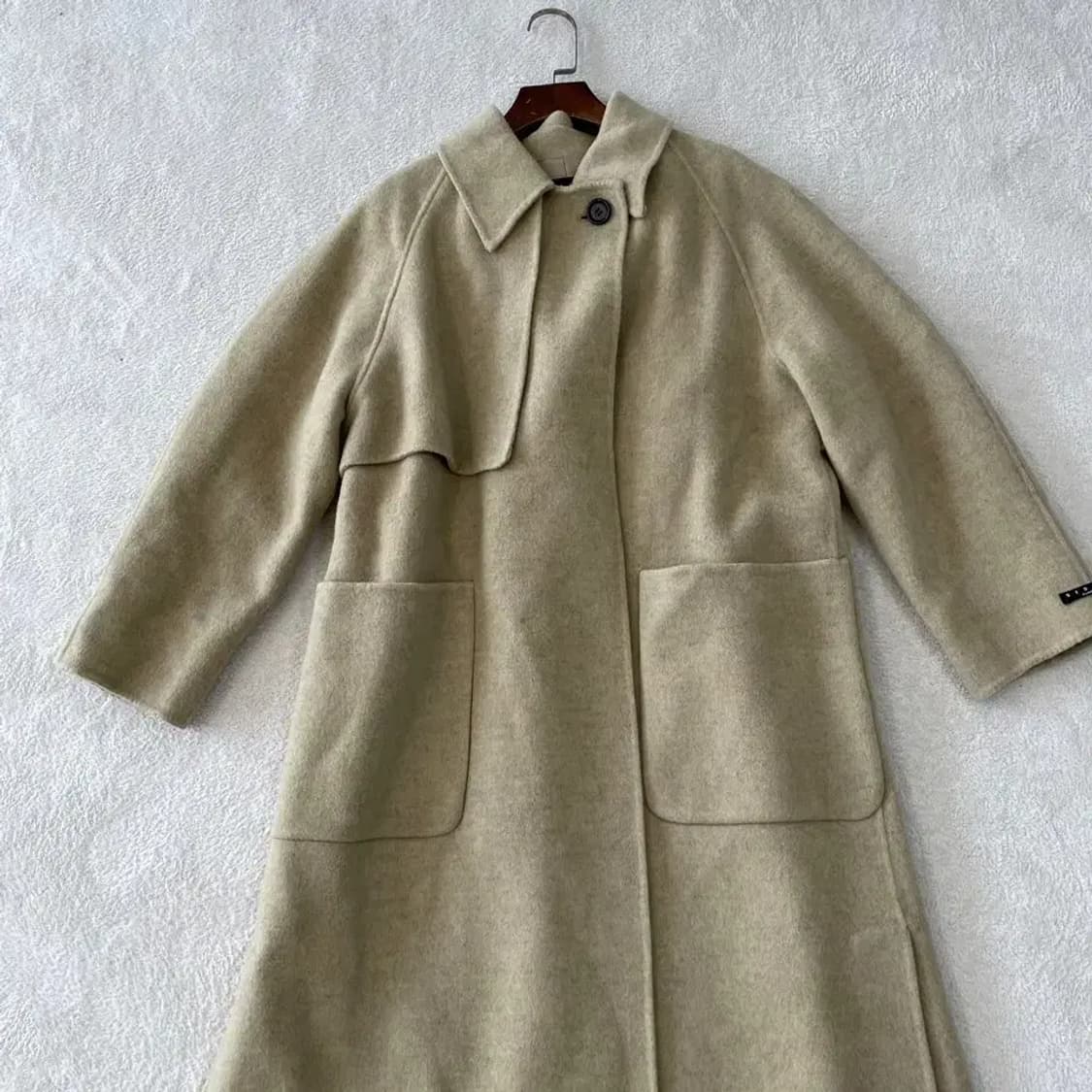 시슬리 2023 울 캐시미어 메리 헤링본 여성 롱코트 95 상품이미지3