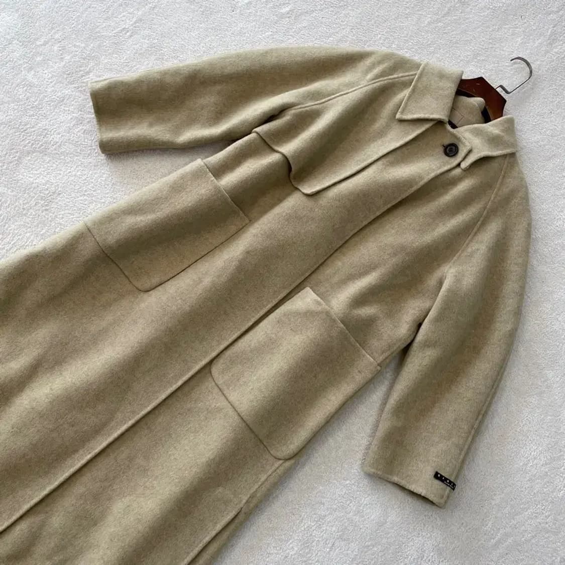 시슬리 2023 울 캐시미어 메리 헤링본 여성 롱코트 95 상품이미지4