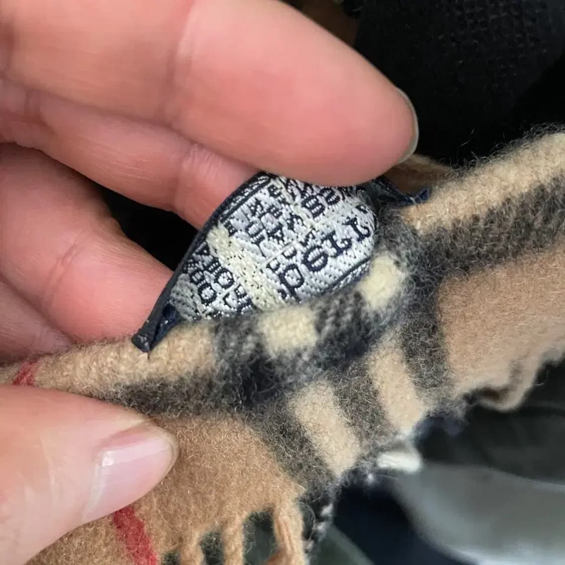 버버리 램스울 베이지 머플러 목도리 상품이미지5