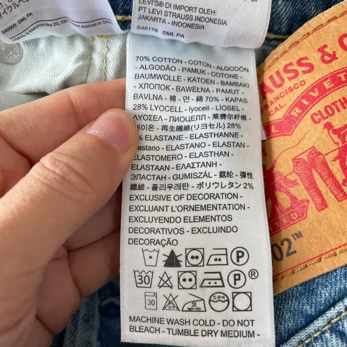 32 리바이스 502 청바지 상품이미지6