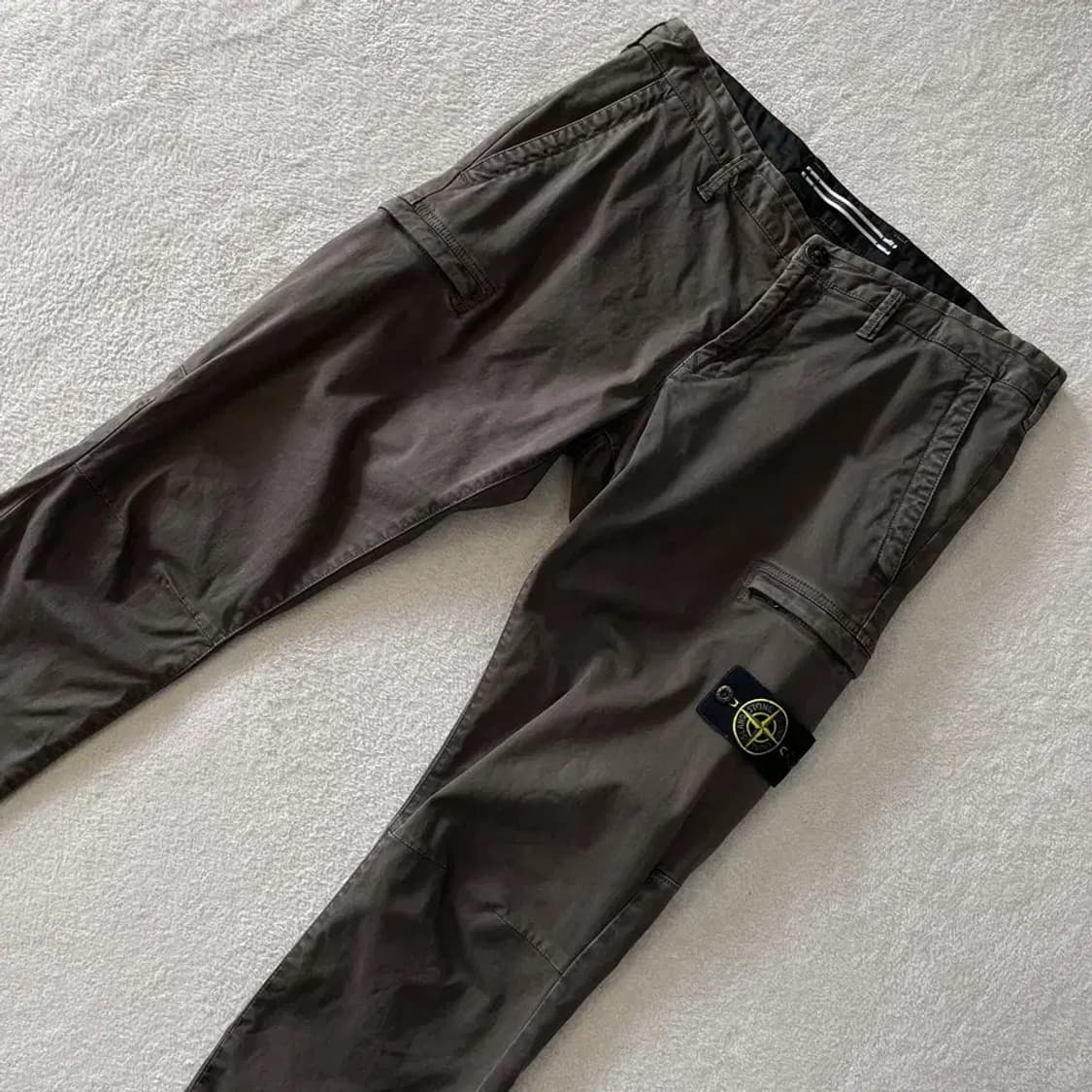 34 스톤아일랜드 브라운 카고팬츠 바지 상품이미지3