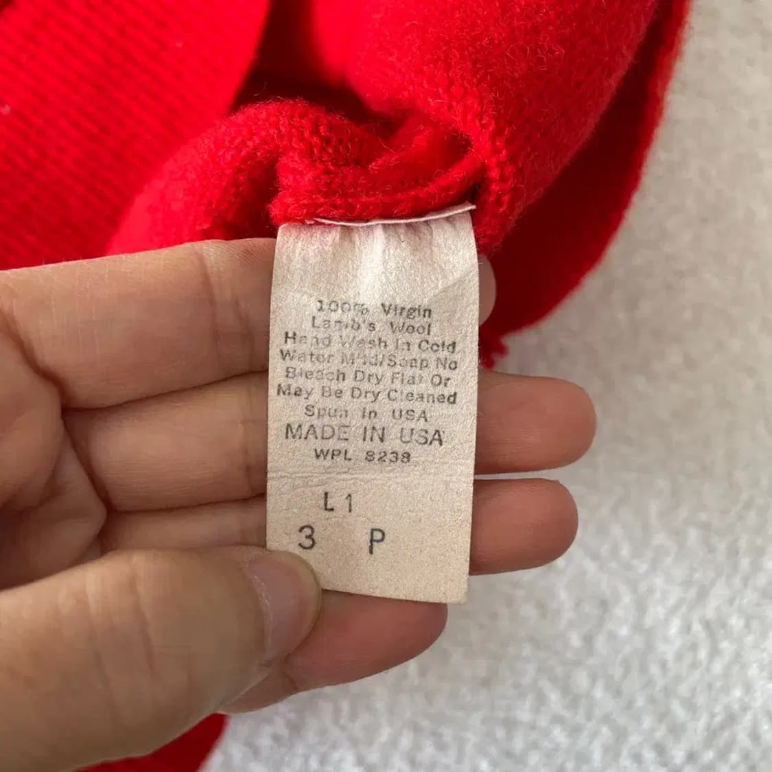 [XL] 80'S USA 버진램스울 LORD JEFF 니트베스트집업 자켓 상품이미지5