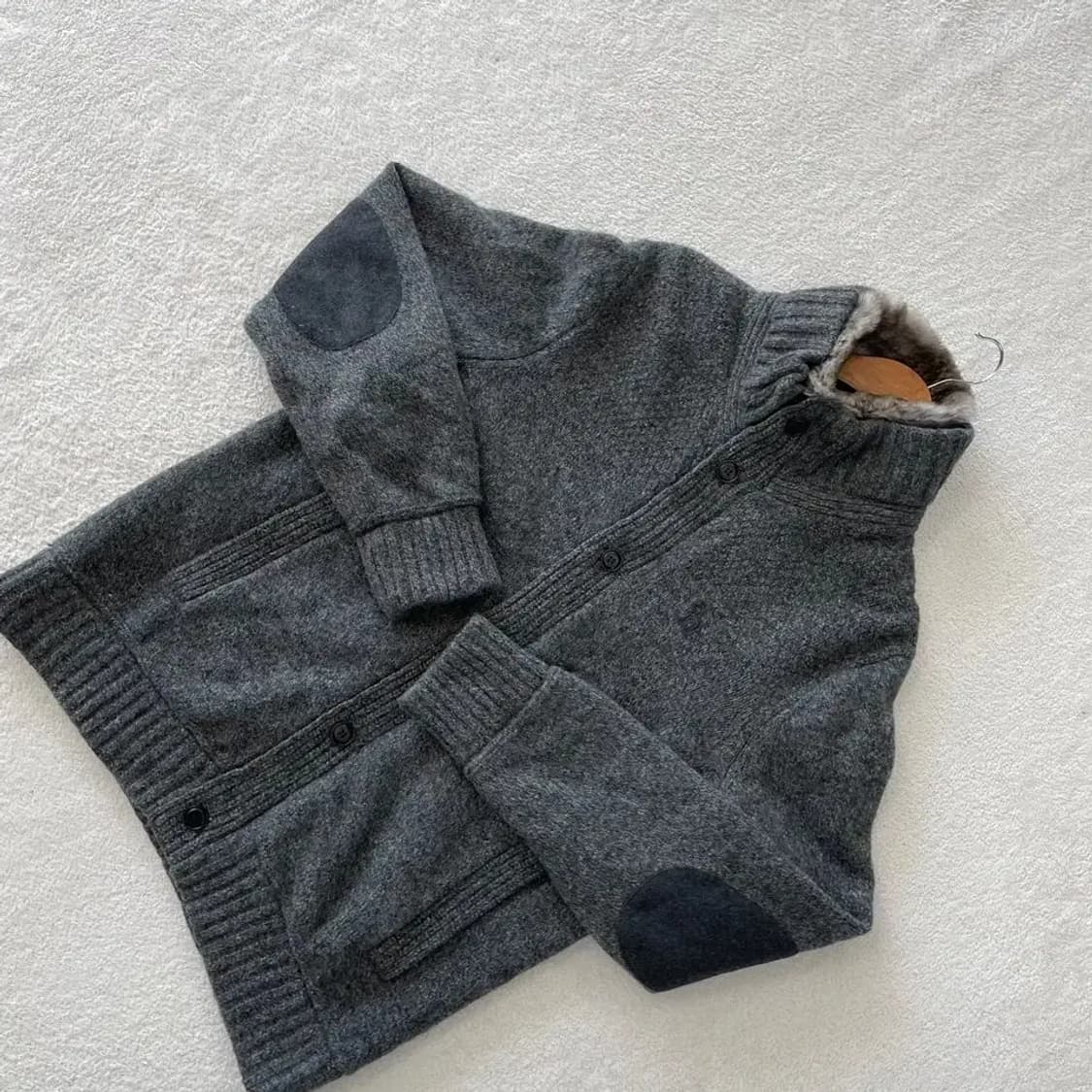 M 헤지스 남성 니트집업 자켓 95 상품이미지3