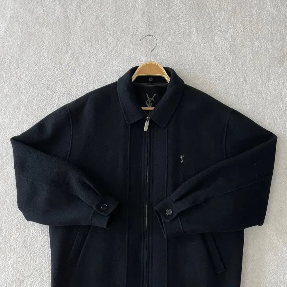 입생로랑 울 자켓 100 올드스쿨 블루종 상품이미지2