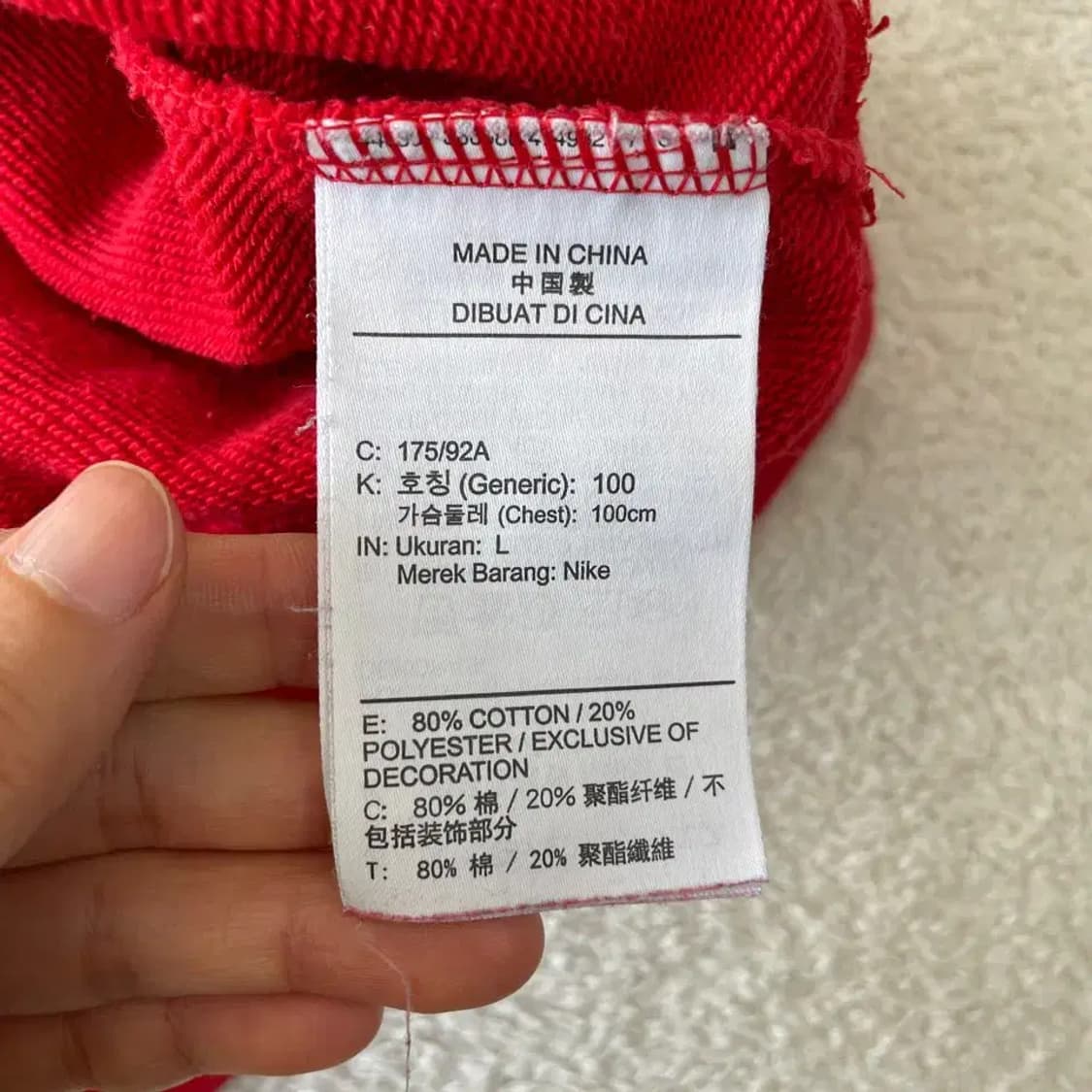 L 나이키 더블스우시 맨투맨 100 상품이미지6