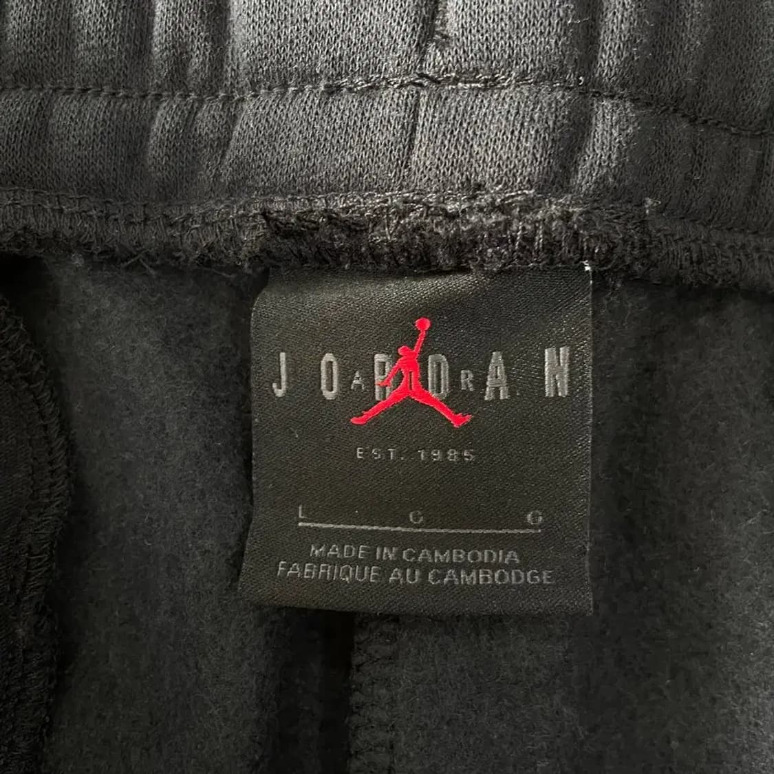 L 나이키 에어조던 기모 트레이닝바지 상품이미지5