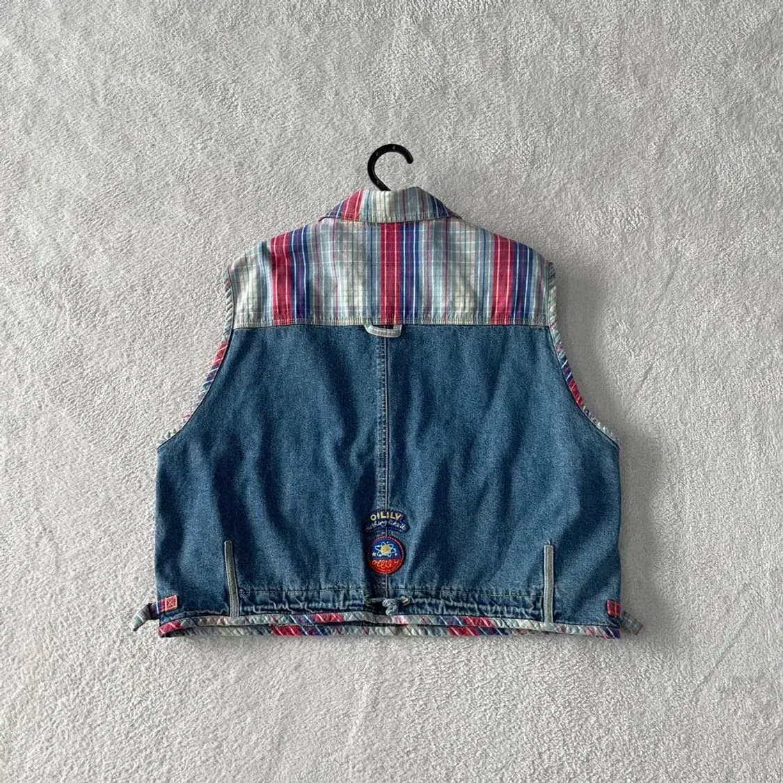 오일릴리 데님 청자켓조끼 데님 베스트 S 상품이미지7