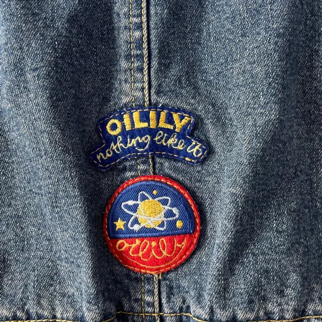 오일릴리 데님 청자켓조끼 데님 베스트 S 상품이미지8