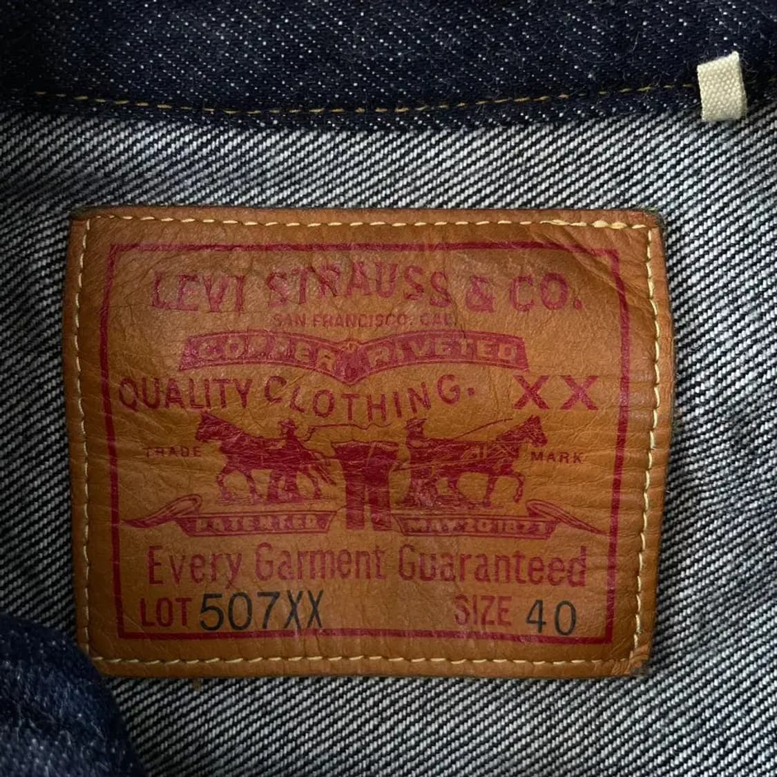 [40] 리바이스 LVC 1953 타입2 507XX 자켓 상품이미지5