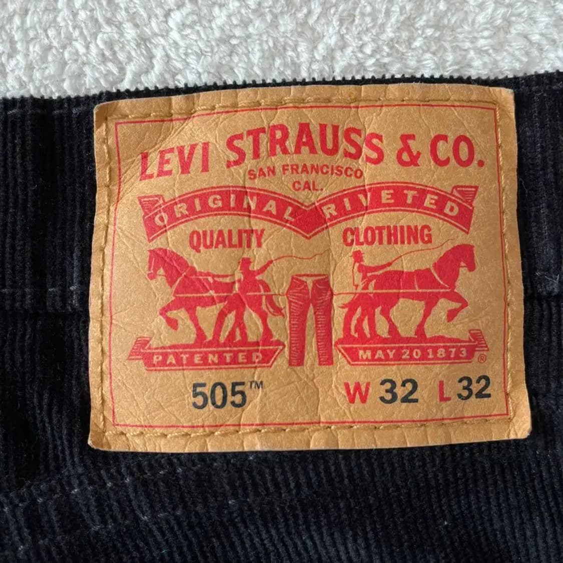 [32] 리바이스 505 코듀로이 팬츠 바지 상품이미지6