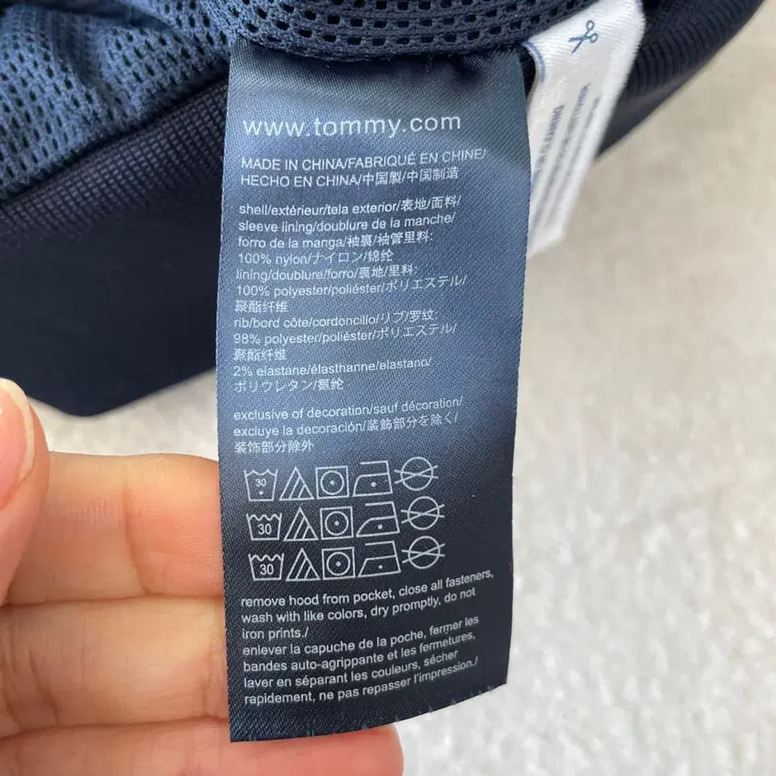 L 타미힐피거 바람막이 블루종 자켓 100 상품이미지7