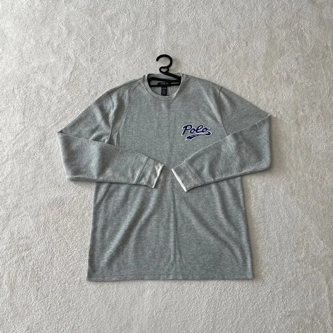 L 폴로 와플 니트 롱슬리브 상품이미지1